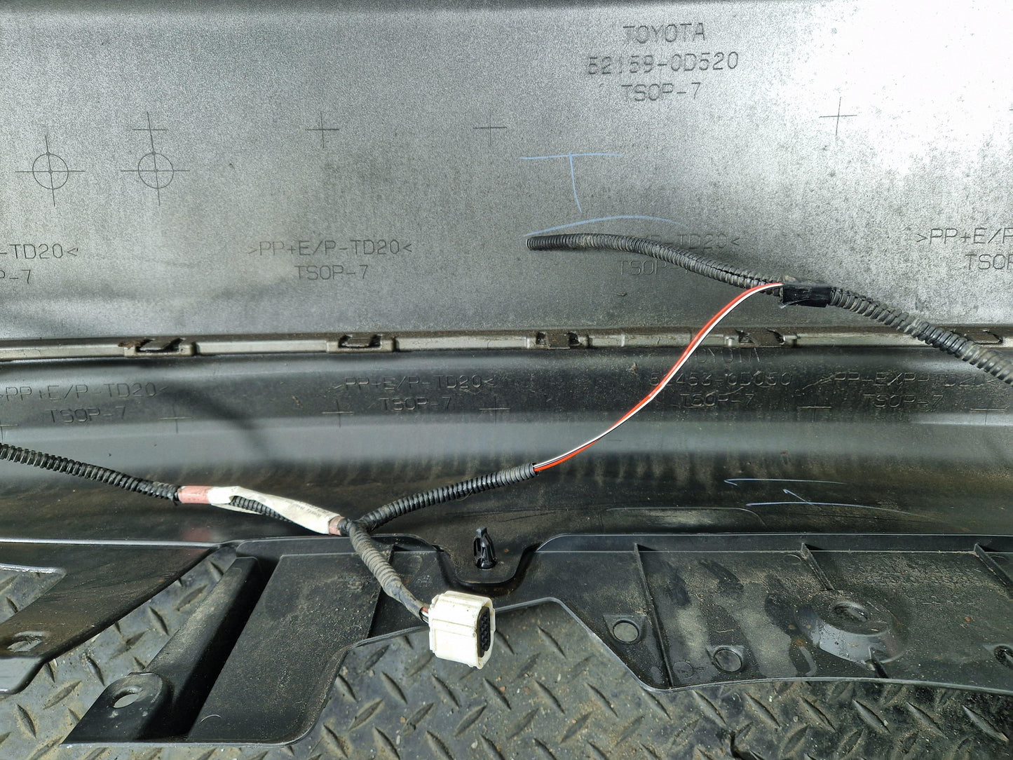 Toyota Yaris MK3 Rear Bumper in Bronze/Grey 2NT