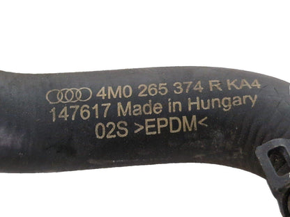 16-20 AUDI Q7 4M GENUINE OEM ORIGINAL ENGINE WATER COOLANT HOSE 4M0265374