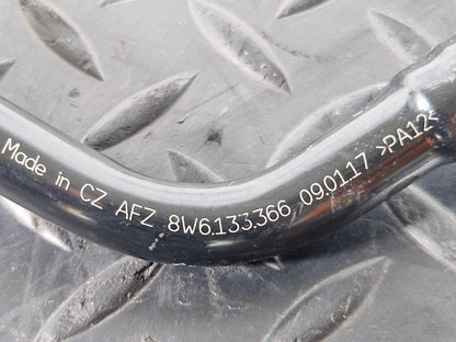 17-24 AUDI S5 F5 COUPE GENUINE CHARCOAL FILTER PIPE LINE TUBE HOSE 8W6133366