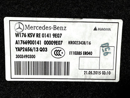 12-18 MERCEDES A-CLASS W176 GENUINE RIGHT DRIVER SIDE BOOT PANEL A1766900141