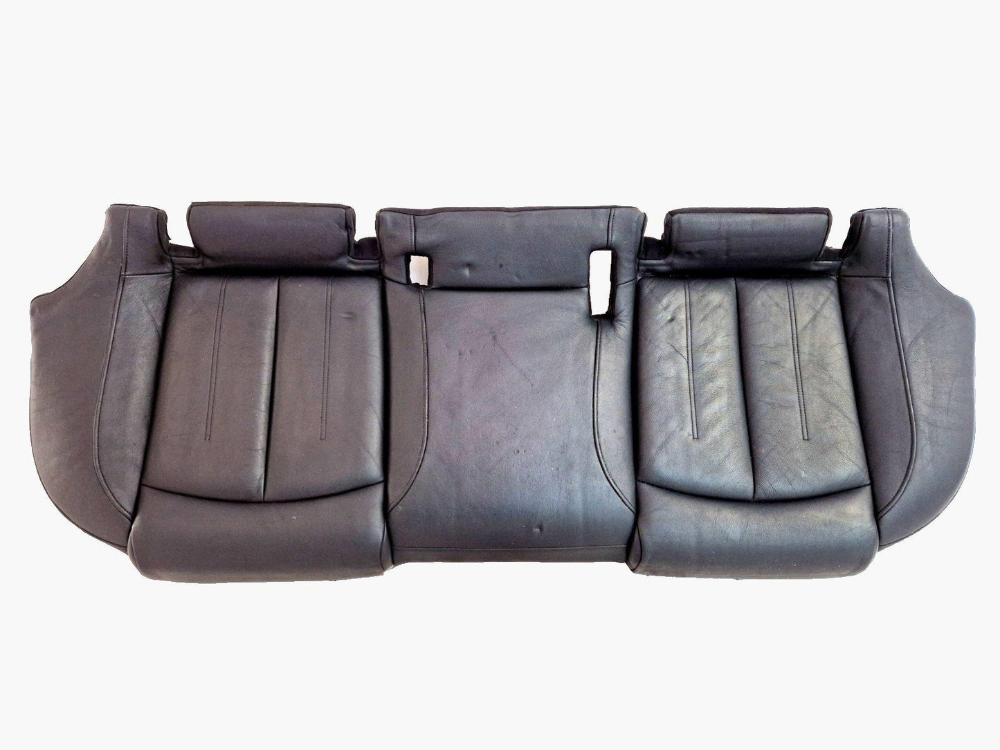 12-18 AUDI A6 C7 GENUINE BLACK LEATHER REAR SEAT BENCH 4G0885375K