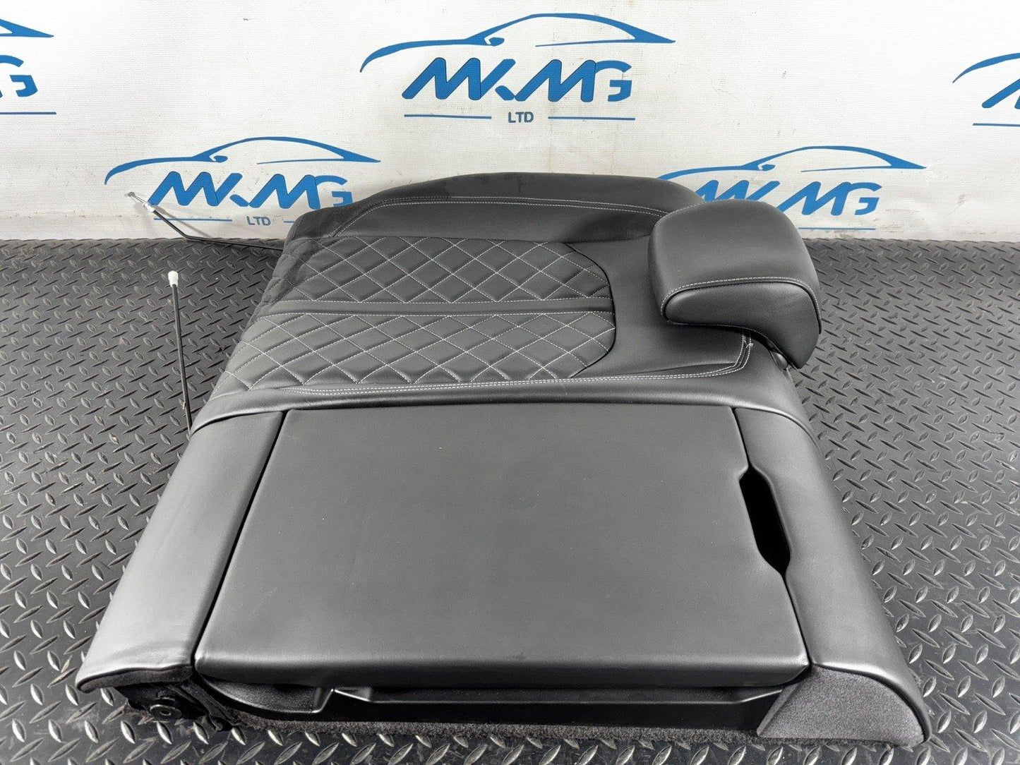 AUDI S5 F5 COUPE REAR RIGHT O/S BLACK LEATHER COMFORT SEAT BACKREST (DAMAGED)