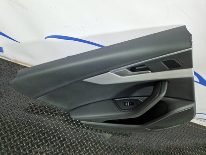 16-19 AUDI A4 B9 GENUINE REAR LEFT N/S/R LEATHER DOOR CARD PANEL