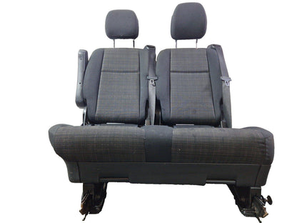 14-23 MERCEDES VITO W447 GENUINE REAR RIGHT 2ND ROW DOUBLE CLOTH SEAT