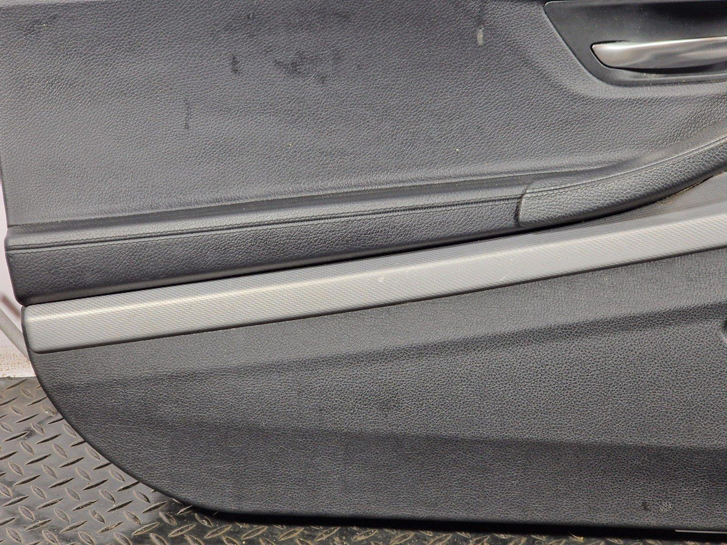 11-18 BMW 6 SERIES F13 COUPE GENUINE LEFT N/S BLACK LEATHER DOOR CARD PANEL