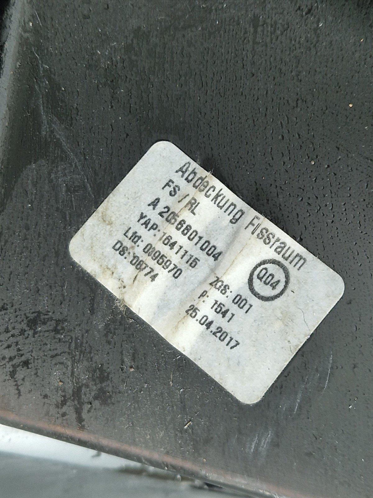 14-21 MERCEDES BENZ C300h W205 OEM DRIVER SIDE LOWER DASH TRIM COVER A2056801004