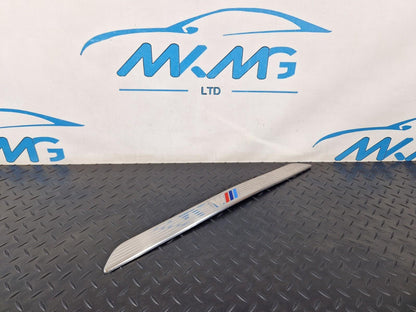 10-13 BMW X5 E70 LCI FRONT ENTRANCE DOOR SILL COVER KICK PLATE TRIM 7205263