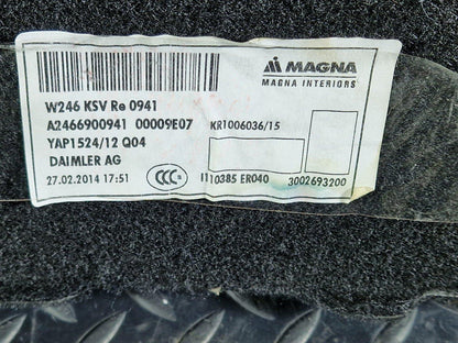 12-18 MERCEDES BENZ B-CLASS W246 OEM DRIVER SIDE REAR BOOT PANEL A2466900941