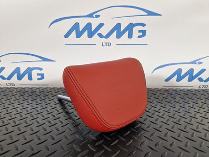 12-18 BMW 4 SERIES F36 LCI REAR LEFT/RIGHT SIDE SEAT RED LEATHER HEADREST