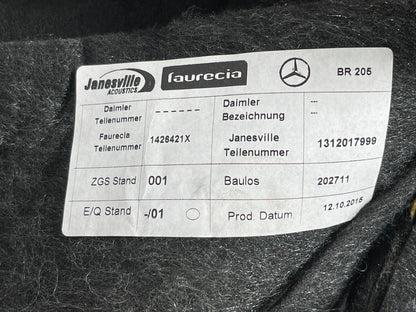 14-21 MERCEDES BENZ C350E W205 REAR WINDOW TRIM PANEL COVER A2056901500