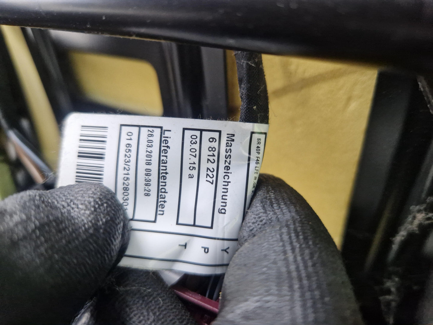 BMW 2 Series X1 F48 F45 F46 Genuine Rear O/S 2nd Row Cloth Seat With Headrest
