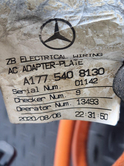 19-ON MERCEDES CLA C118 250E BATTERY CHARGER WITH CABLE A1779002406 A1775408130