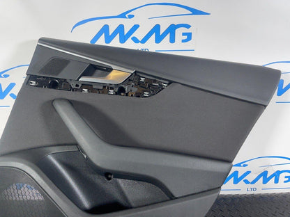 16-19 AUDI A4 B9 AVANT GENUINE REAR DRIVER SIDE FABRIC DOOR CARD 8W0867488