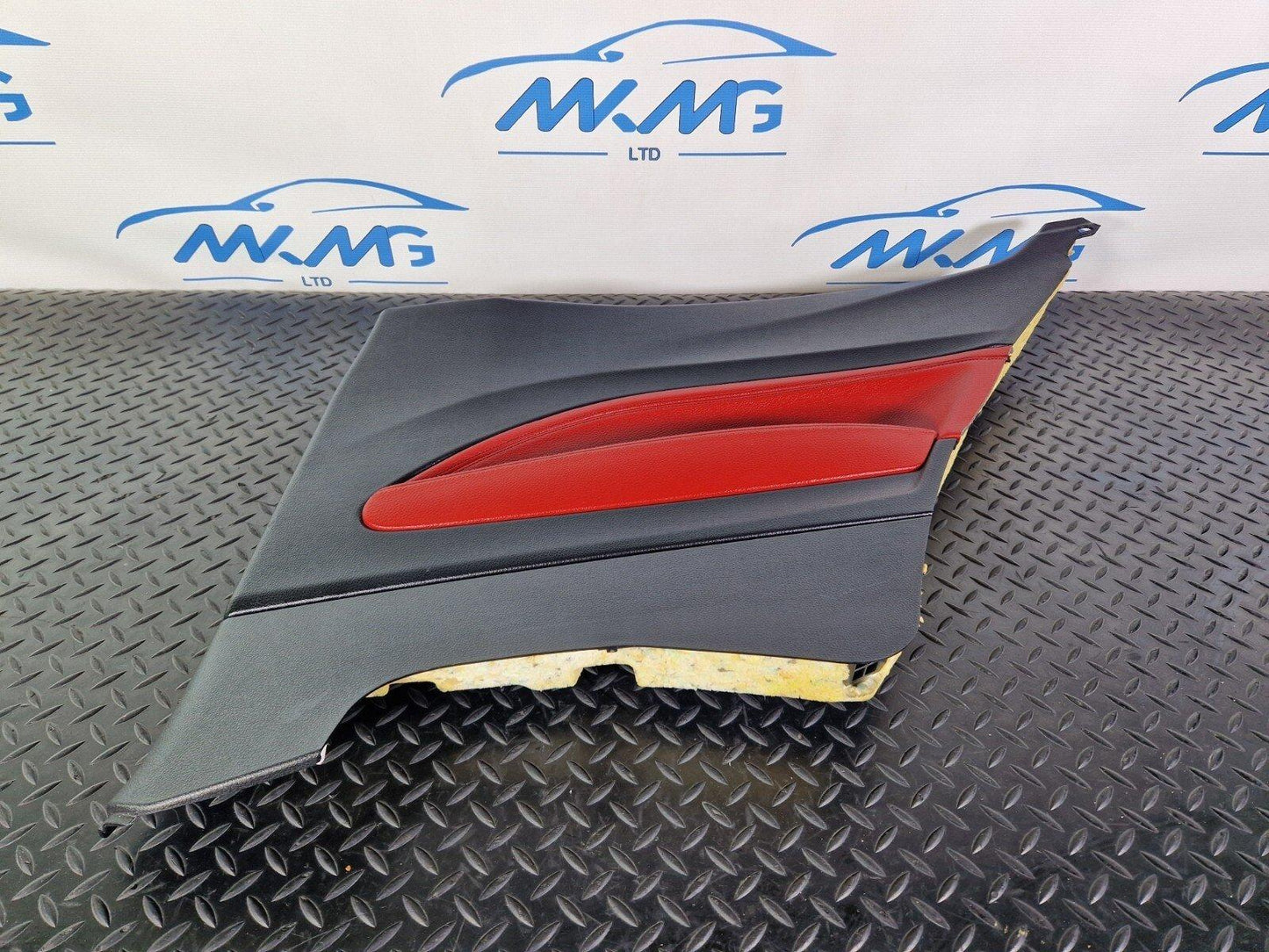 14-16 BMW 2 SERIES F22 OEM REAR RIGHT DRIVER HALF RED DOOR CARD PANEL 7311484