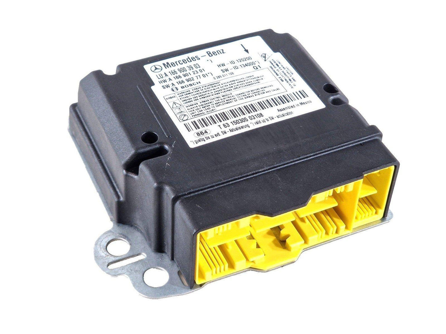 11-19 MERCEDES BENZ ML W166 SAFETY A BAG SRS CONTROL MODULE ECU A1669003903