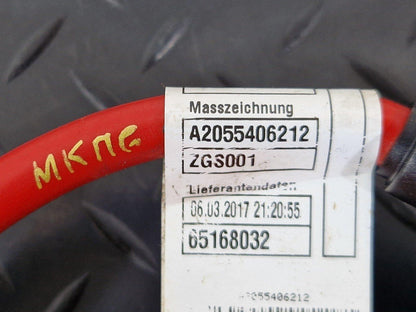 14-21 MERCEDES BENZ C300h W205 GENUINE POSITIVE BATTERY CABLE WIRE A2055406212