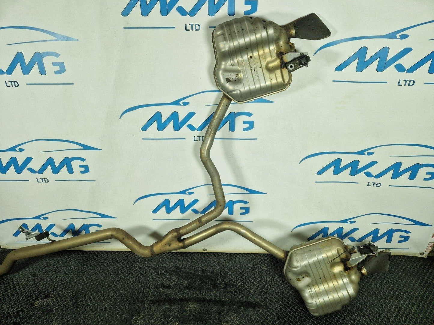 15-18 AUDI A7 4G 3.0TDI FACELIFT GENUINE REAR SECTION EXHAUST TWIN PIPE MUFFLERS