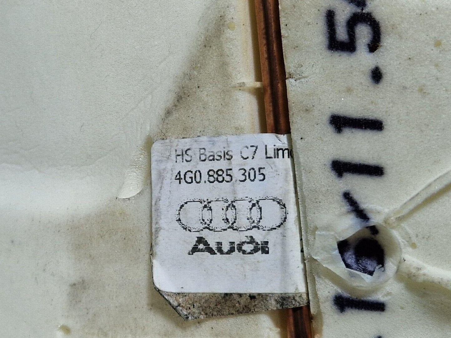 12-18 AUDI A6 C7 SALOON GENUINE BLACK LEATHER SEAT BENTCH 4G0885375K