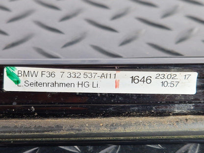 12-18 BMW 4 SERIES F36 LCI M-SPORT LEFT N/S WINDOW FINISHER TRIM BLACK 7332537