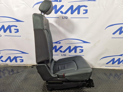 16-20 AUDI Q7 4M GENUINE REAR LEFT 2ND ROW BLACK LEATHER SEAT WITH HEADREST