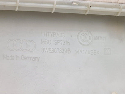 16-19 AUDI A4 B9 SPORT GENUINE OEM REAR BOOT LID TAIL GATE END TRIM 8W9867839B