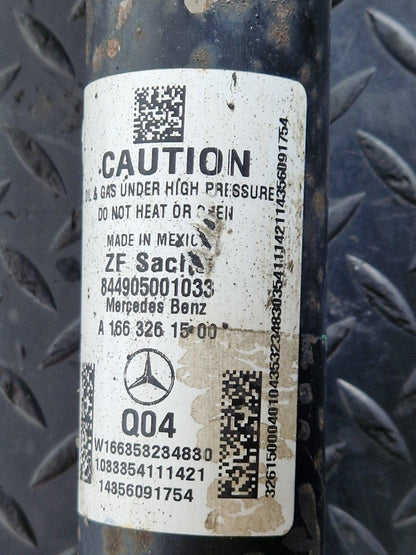 11-19 MERCEDES BENZ ML W166 REAR LEFT & RIGHT SHOCK ABSORBER A1663261500
