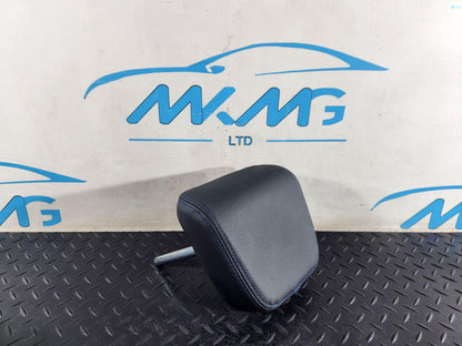 BMW 118i F40 Rear Seat Black Leather Headrest Blue Stiching