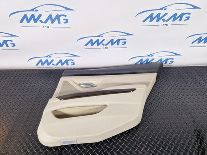11-18 BMW 6 SERIES F06 CREAM REAR RIGHT DRIVER SIDE LEATHER DOOR CARD