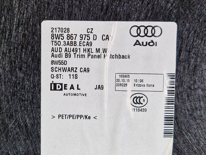 16-19 AUDI A4 B9 SALOON GENUINE BOOTLID TAILGATE TRIM PANEL 8W5867975