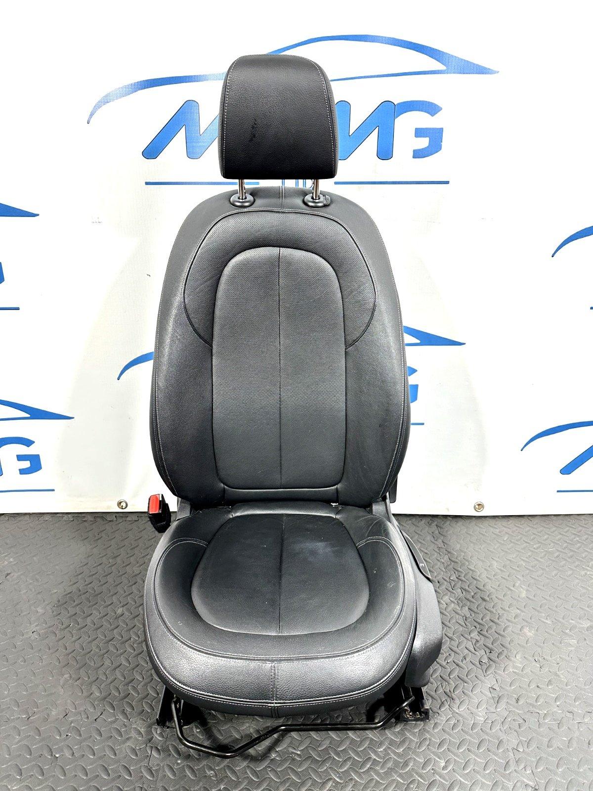 16-22 BMW X1 F48 GENUINE FRONT LEFT PASSENGER SIDE BLACK LEATHER SEAT (HEATED)