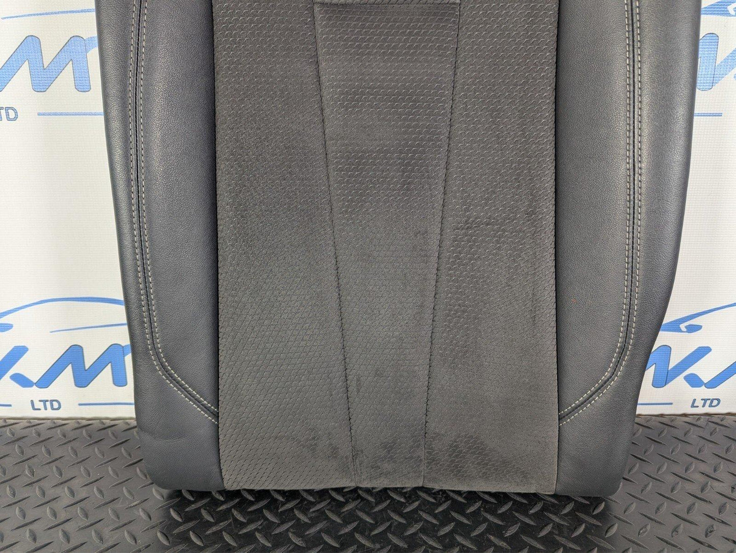 16-19 AUDI A4 B9 S-LINE OEM REAR LEFT N/S HALF BLACK HALF LEATHER SEAT BACKREST