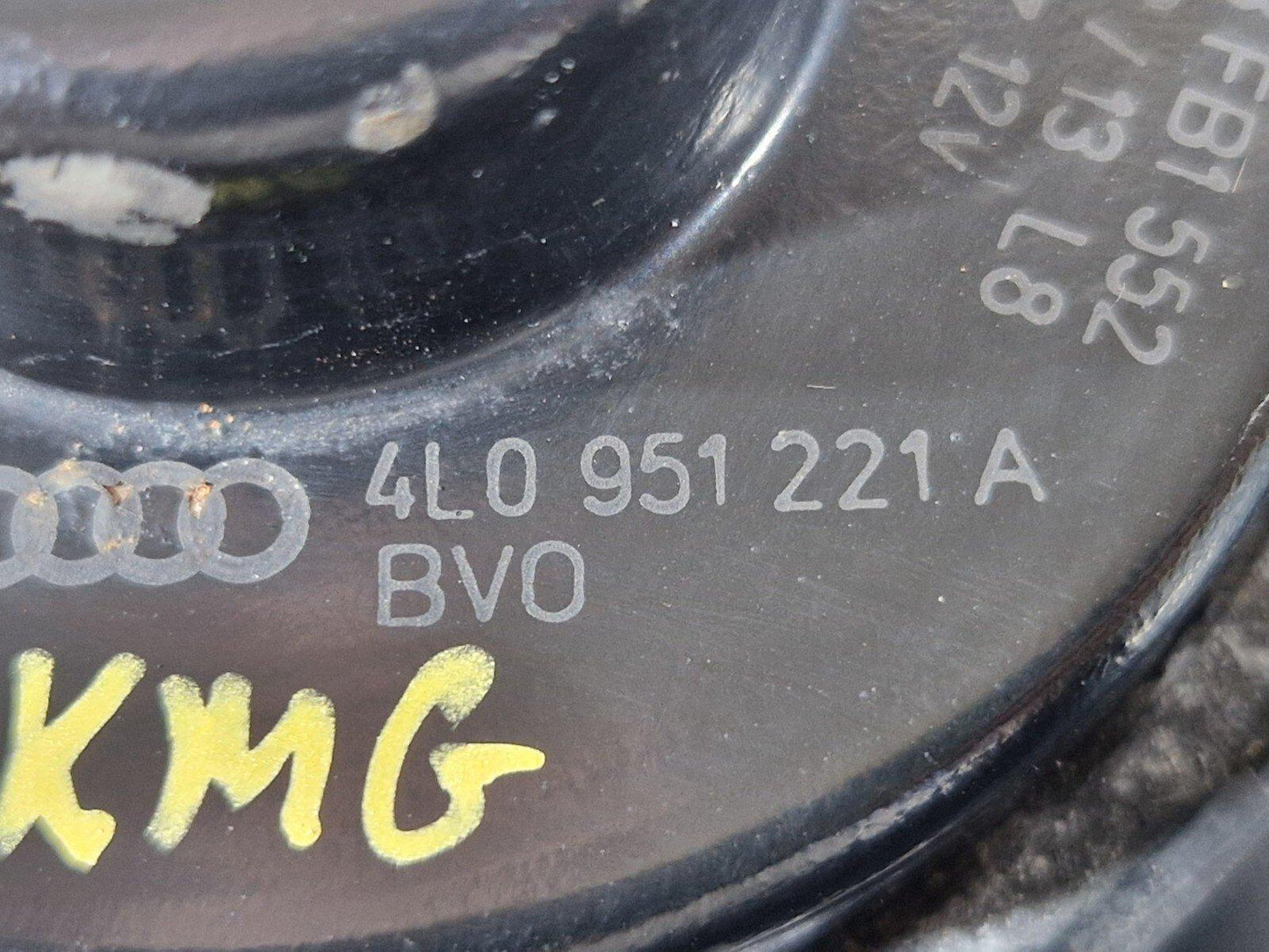 10-15 AUDI Q7 4L LOW TONE HORN SIREN SIGNAL 4L0951221A