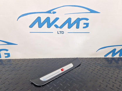10-18 AUDI A7 4G S-LINE GENUINE OEM REAR LEFT DOOR SILL TRIM 4G8853375