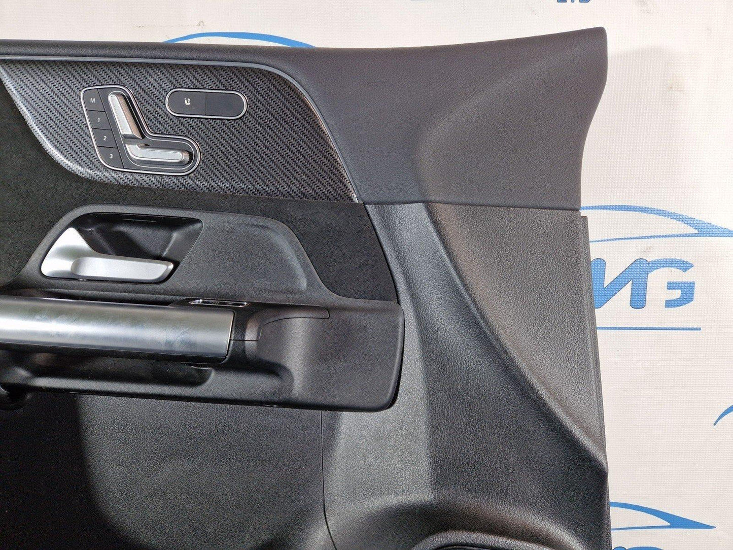 19-ON MERCEDES BENZ B CLASS W247 FRONT LEFT PASSENGER DOOR CARD PANEL IN BLACK