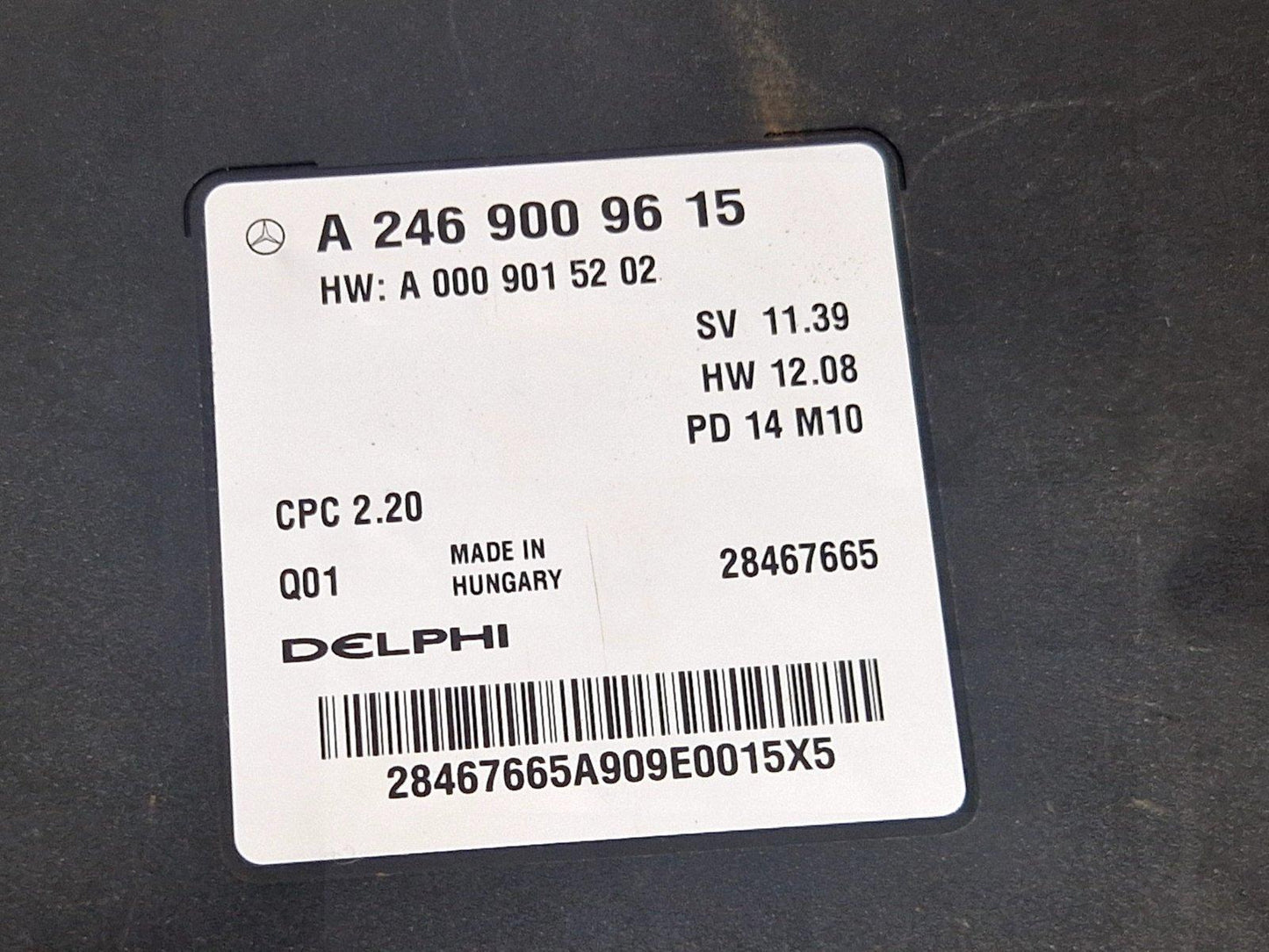 12-18 MERCEDES BENZ W176 PDC PARKING CONTROL MODULE A2469009615