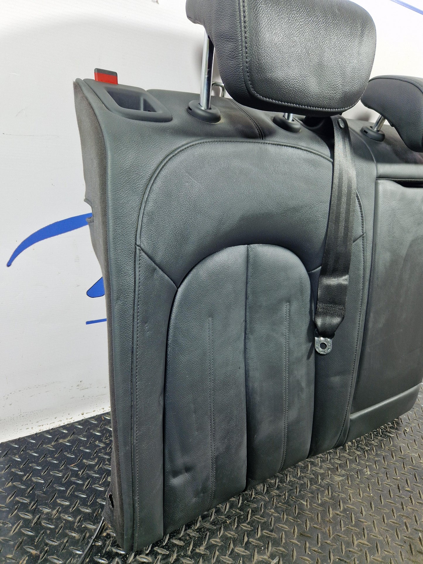 Audi A6 C7 Allroad Genuine Rear Right O/S Black Leather Seat Backrest