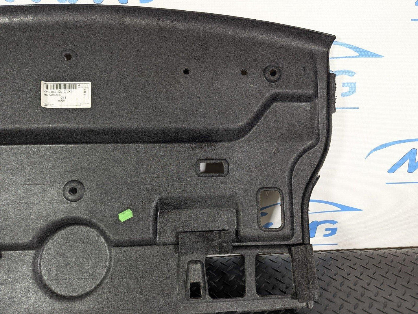 10-17 AUDI A8 4H  REAR BOOT TOP LINER CARPET PANEL 4H0867437C