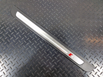 10-18 AUDI A7 4G S-LINE DOOR SILL COVER TRIM FRONT LEFT PASSENGER SIDE 4G8853373