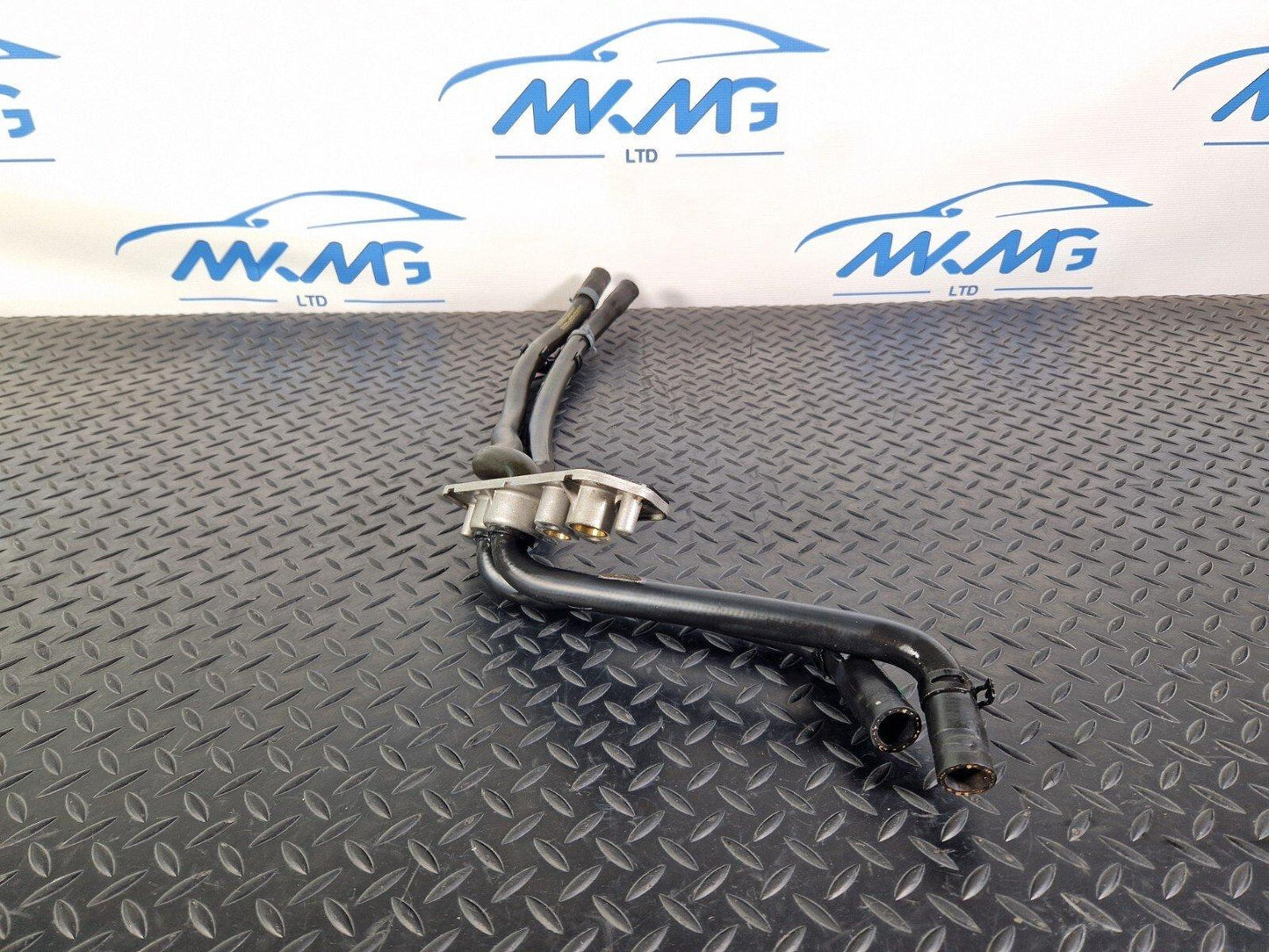 10-15 AUDI Q7 4L REAR HEATING PIPES WITH PLATE 7L0820339A 4L0819884