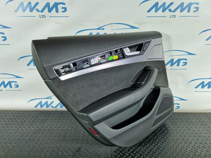 10-17 AUDI A8 4H REAR LEFT PASSENGER SIDE DOOR ALCANTARA CARD PANEL 4H0868067