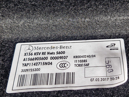 14-20 MERCEDES BENZ GLA X156 RIGHT SIDE TRUNK TRIM A1566905600