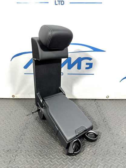 14-21 MERCEDES BENZ C300 W205 REAR SEAT ARMREST CUP HOLDER BLACK LEATHER