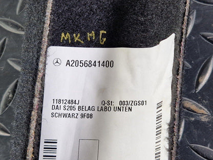 14-21 MERCEDES BENZ C220d W205 OEM LOADING FLOOR BOOT LINER CARPET A2056841400