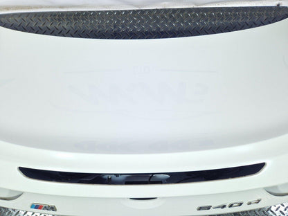 11-18 BMW 6 SERIES F13 GENUINE REAR TAILGATE / BOOTLID IN WHITE 300