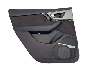 16-20 AUDI Q7 4M REAR LEFT INTERIOR DOOR CARD PANEL ALCANTARA TRIM 4M0867305