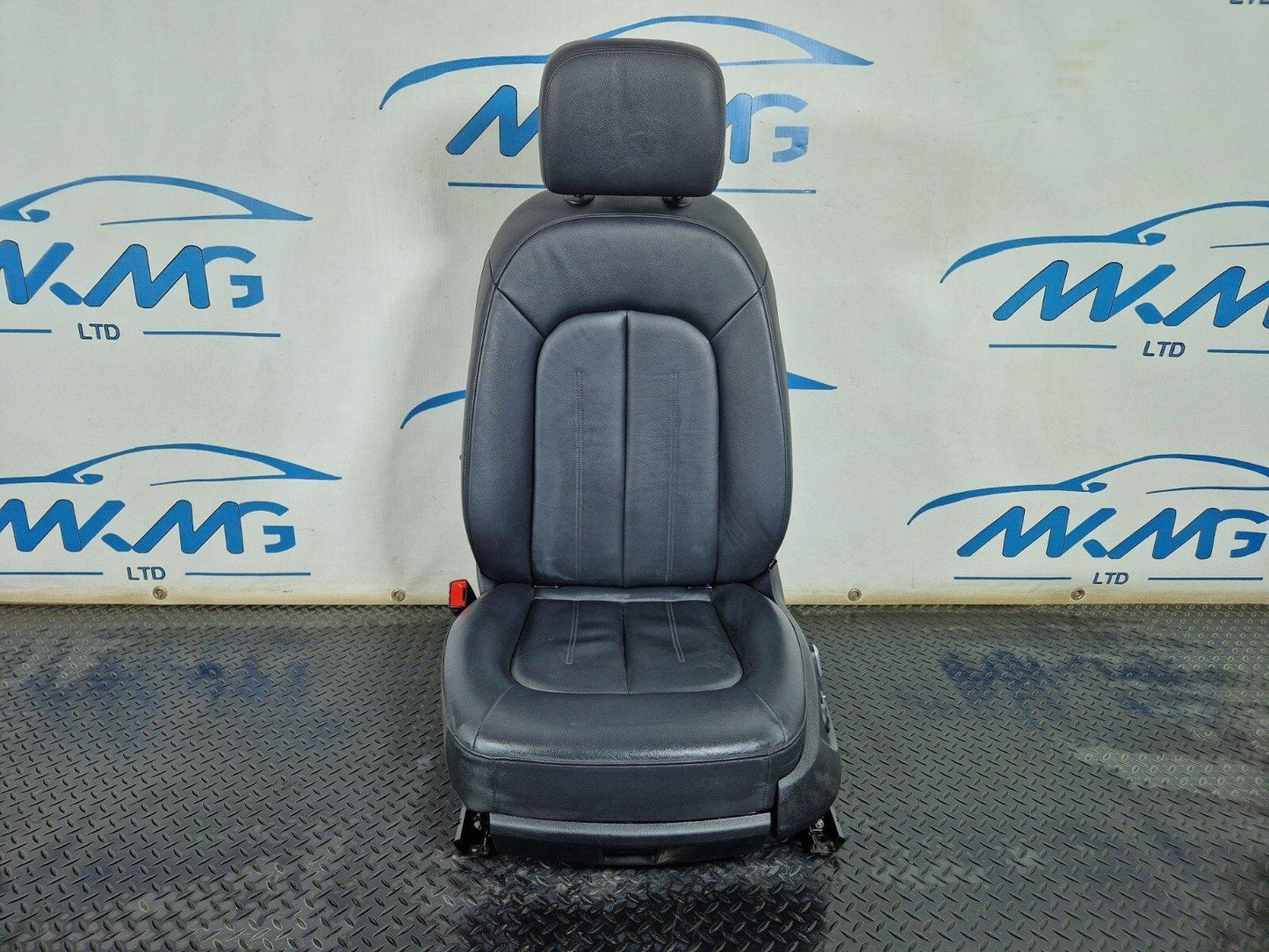 15-18 AUDI A7 4G FRONT LEFT N/S PASSENGER BLACK LEATHER ELECTRIC MEMORY SEAT