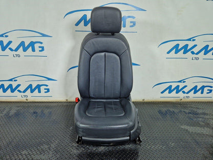 15-18 AUDI A7 4G FRONT LEFT N/S PASSENGER BLACK LEATHER ELECTRIC MEMORY SEAT