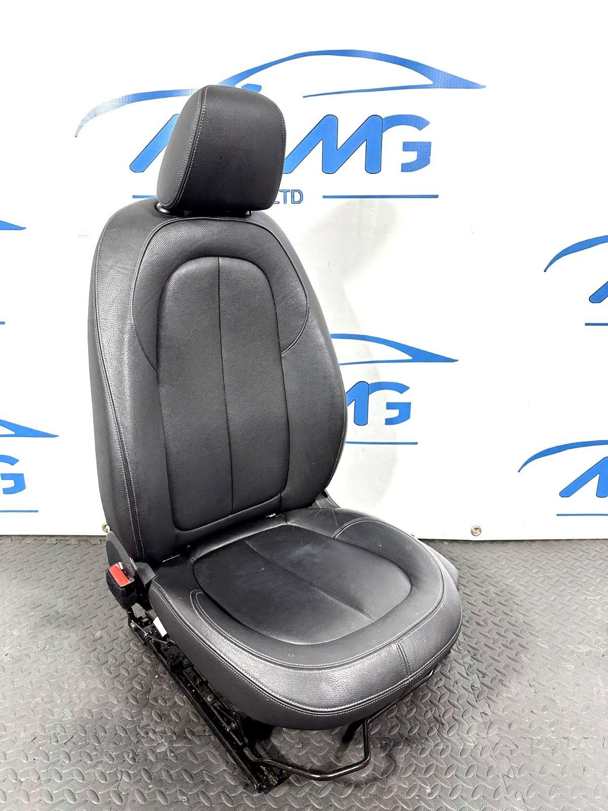 16-22 BMW X1 F48 GENUINE FRONT LEFT PASSENGER SIDE BLACK LEATHER SEAT (HEATED)