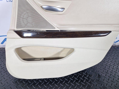 11-18 BMW 6 SERIES F06 CREAM REAR RIGHT DRIVER SIDE LEATHER DOOR CARD