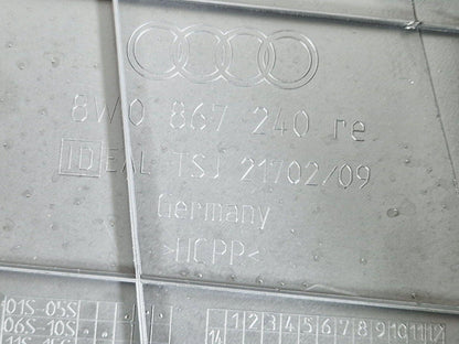 16-19 AUDI A4 B9 S-LINE GENUINE FRONT RIGHT DRIVER SIDE B-PILLAR TRIM 8W0867240